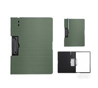 Portapapeles de borrado en seco, tablero duro de 9" x 12,5" (tamaño A4/carta), reutilizable con clip de perfil bajo para oficina, escuela, enfermera, hogar(A horizontal style - green)