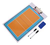 Portapapeles de Entrenadores de Voleibol en PVC para Notas y Marcadores | Clip para Hojas y Borrador, Superficie Lisa de PVC, para Clínicas y Partidos Competitivos