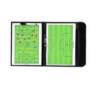 Portapapeles de entrenamiento de fútbol - Bloc de notas plegable, entrenador de formación magnética | Bloc de planificación de estrategias de borrado en seco, hoja táctica deportiva portátil