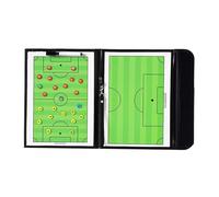 Portapapeles de entrenamiento de fútbol, tablero magnético de entrenador de fútbol | Portapapeles de fútbol plegable con bolígrafo - Guía de estrategias de entrenamiento, herramienta de entrenamiento