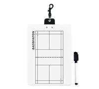 Portapapeles de entrenamiento de pickleball y bádminton, pizarra blanca de doble cara para planificación estratégica y entrenamiento, tablero táctico portátil para entrenadores de deportes de pelota