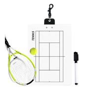 Portapapeles de entrenamiento de tenis, tabla de perforación para deportes de pelota, bádminton Plan Practice Board para adultos, pelota de doble cara, voleibol, coaching, estrategia, pinza, tenis