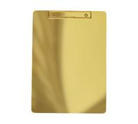 Portapapeles de escritura de metal de acero inoxidable para oficinas, escuelas y negocios, reuniones de propietarios de documentos metálicos