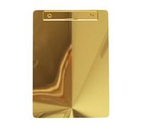 Portapapeles de escritura de metal de acero inoxidable para oficinas, escuelas y negocios, reuniones de propietarios de documentos metálicos