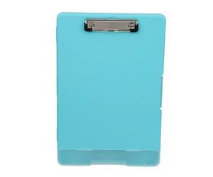 Portapapeles de gran capacidad con almacenamiento, portapapeles A4 con soporte para bolígrafos, caja de archivos de documentos, caja de almacenamiento de papel de prueba para oficina (verde)