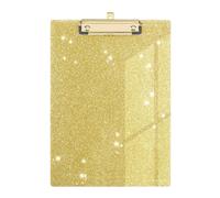 Portapapeles decorativo de acr lico con brillantina, tama o carta A4, 31,8 x 22,9 cm. Moderno y brillante, con clip dorado de perfil bajo para au