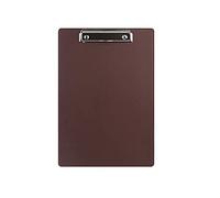 Portapapeles empresarial A4, tablero de escritura multicolor con clip metal, carpeta clasificación archivos, puede contener 100 hojas papel impresión, 10 paquetes expandibles(Brown)