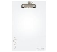Portapapeles Falken MediBoard. Fabricado en Alemania, DIN A4, color blanco, con portalápices, resistente al agua, fácil de limpiar, ideal para consultorios médicos, clínicas, hospitales e