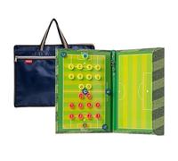 Portapapeles para Entrenadores de Fútbol, Tabla Tácticas de Fútbol, Hermosa y Duradera, PVC, con Bolígrafo Borrable, Portátil y Plegable, para Competiciones