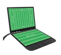 Portapapeles para Frisbee para Entrenadores, Borrado en Seco Doble Cara Pizarra Táctica con Rotulador y Borrador, Diseño Plegable, Uso por Ambos Lados, Ideal para Entrenamiento Táctico