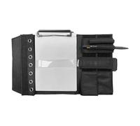 Portapapeles para patas: plataforma para notas montada con correa, panel de seguridad de papel portátil | Característica de diseño de siete compartimentos, beneficio de visualización de información es