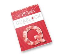 Portapapeles Pigna QUABLOCK A5, papel 80 g/m², 4 agujeros, interior 1R, rayado,