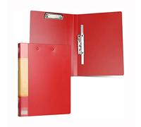 Portapapeles tamaño A4 y carta, color rojo, carpeta fuerte con doble clip, organizador de archivos contrato, presentación informes, suministros oficina, papelería, expansión(5 pack)