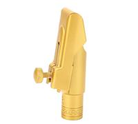 Portapas de Boquilla de Saxo Eb Alto de la Boquilla de Saxo 6c, Cubierta Deslizante Esmerilada de Latón, Profesional para Principiantes, Sonido Brillante y Enfocado, Alta Fuerza