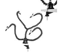 PortaPCB de herramientas de tercera mano con terminal ajustable y base no deslizada, fijación multiángulo para precisión | DIY WORKBENCH, estación de soldadura, construcción en miniatura, trabajo de