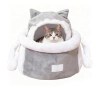 Portaperros en Forma de Mochila - Correa de Transporte con Calor para Las Manos, diseño Abierto, de Transporte de Invierno para Gatos, para Viajes, Clima frío, Caminar y IR de Compras