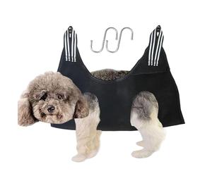 Portaperros para el cuidado del pelaje | Arnés de aseo para perros - Respirable Mascota Relajante Ayudante de Cuidado para Gatos Ajustable Hamaca de Cuidado de Mascotas para Relajar Mascotas