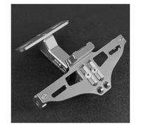 Portaplaca Portamatriculas Motocicleta para Yamaha MT07 2014-2023 FZ07 para Tracer 700 GT 7 2024 Soporte para Matrícula con Luces Guardabarros Trasero(Grey,No Logo)