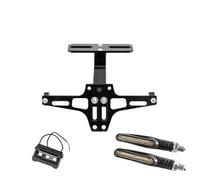 Portaplacas Moto Ajuste para BMW R1200GS para Yamaha MT07 MT10 para Kawasaki Z750 Z800 Soporte de Placa matrícula(Set and 2pcs Lamp)