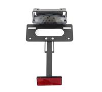 Portaplacas Moto Ajuste para Suzuki DRZ400 DRZ400E DRZ400S DRZ400SM Soporte de Placa Guardabarros Limpio Trasero eliminador(Gray with Reflector)