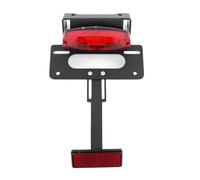 Portaplacas Moto Ajuste para Suzuki DRZ400 DRZ400E DRZ400S DRZ400SM Soporte de Placa Guardabarros Limpio Trasero eliminador(Red with Reflector)