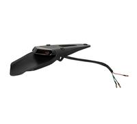 Portaplacas Moto Ajuste para Suzuki Fit para Kawasaki Enduro Todoterreno Guardabarros Trasero Soporte de Placa matrícula lámpara Freno Moto(Black)