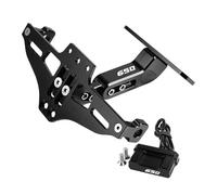 Portaplacas Moto Porta Matrícula para Kawasaki Z650 Z 650 2018-2023 Kit De Soporte para Matrícula Trasera De Motocicleta Eliminador De Guardabarros(Negro)