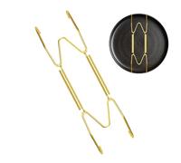 Portaplatos para - Colgadores de de Hierro Dorado para Platos | Colgador de con placa de alambre Invisible ajustable, multifuncional, para reloj, ropa, fotos, bolsos, llaves