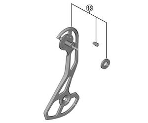 Portapoleas de Ciclismo Marca Shimano para Unisex Adulto