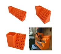 Portapuntas De Destornillador Cajas Herramientas Con Opción Orificio 20/25/50/100 Organizadores Brocas Para Taller Garaje Almacenamiento Puntas Destornillador