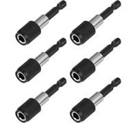 Portapuntas Magnético, Porta Puntas Atornillador Magnetico, Vástago Hexagonal Destornillador Bit Holder, Portapuntas de Taladro Eléctrico Adaptador, Cambio Rápido para Puntas de 1/4 Pulgadas, 60 mm