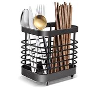 Portarcubiertos, estante para cucharas de cocina de acero inoxidable, escurridor de platos para palillos, cuchara/tenedor escurridor de cuchillos, organizar cajones y encimeras (01)