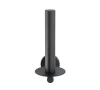 WENKO Bosio Portarrollos de acero inoxidable mate negro para montaje en pared Mate