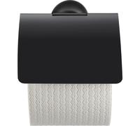 Portarollos de papel Duravit Starck T, con tapa, 0099404600, color: negro mate
