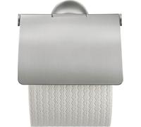 Portarollos de papel Duravit Starck T, con tapa, 0099407000, color: acero ino...