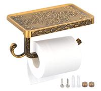 Portarollos Papel Higiénico con Soporte para Teléfono Móvil Porta Rollos de Papel Higienico con Gancho Accesorios Baño Portarrollos Baño Soporte Papel Higienico Colgante de Papel de Estilo Vintage