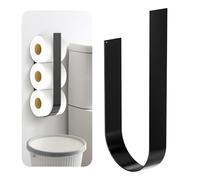 Portarollos Papel Higienico, Toilet Paper Holder para 3 Rollos, Almacenaje Papel Higienico, Portarrollos Papel Higienico Negro, Portarollos Papel Higienico Adhesivo, Accesorios Baño Sin Taladro