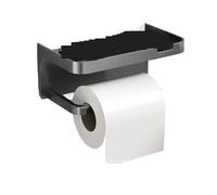 Portarollos Soporte de Pared for Papel higiénico, Estante Almacenamiento plástico Grueso for baño y Cocina(Grey)