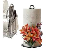 Portarotoli Da Cucina A Pavimento, 13 x 25,5 cm - Portasciugatutto Da Banco con Ampia Floreale 2D | Per Lavaggio Mani Lavello Bar Dispensa Garaje Ristorante Caffetteria Hotel Scuola