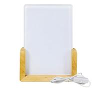 Portarretratos LED sublimación - Pantalla acrílica en, decoración de base de soporte para manualidades, panel de fotos personalizado, solución de decoración para el hogar, dormitorio, mesita de