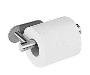 Portarrollo para Papel Higiénico, Aikzik® Adhesivo Acero Inoxidable Toallero Colgador Autoadhesivo Sin Tornillos Sin Taladro, para Baño Cocina