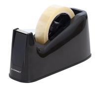 Portarrollo sobremesa q-connect plastico para cintas de 33 y 66 mt color negro