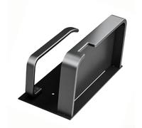 Portarrollos Baño Aluminio Espacial para soporte para papel Higiénico Sin Taladro con Base para Móvil 13,5x10x9cm Gris
