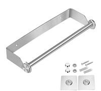 Portarrollos Cocina Papel Pared, Acero Inoxidable Soporte para Toallas de Papel, Autoadhesivo sin Taladrar, para Guardar Papel Higiénico y Toallasde y Envoltura de plástico