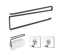 Portarrollos de Cocina de 1 Pieza sin taladrar, con Ganchos autoadhesivos de 2 Piezas, Rollo de Papel, película plástica, Tazas, Estante de Almacenamiento Multifuncional montado en la Pared.