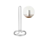 Portarrollos de Cocina de Mesa - Portarrollos de Papel de Cocina, de Alambre de Hierro, 13 x 13 x 34 cm, Plateado