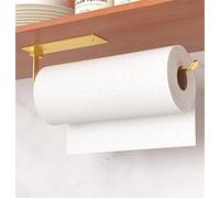 Portarrollos de cocina debajo del gabinete, soporte autoadhesivo para toallas de papel, toallero de papel montado en la pared, adecuado para despensa, cocina, baño
