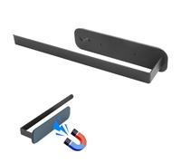 Portarrollos de cocina, soporte magnético para papel de cocina sin taladrar, fuerte adsorción de papel de cocina, portarrollos de acero al carbono, toallero para frigoríficos y hornos de microondas,