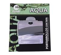 Portarrollos de Cromo, diseño de Serie Aqua, Resistente a la Humedad, Ideal para organizar Papel en baños y cocinas.