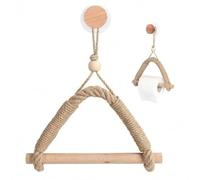 Portarrollos de Estilo Industrial Vintage - Diseño de Cuerda de cáñamo y Madera, baños